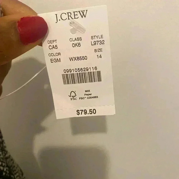 J. Crew Snake Print Pleated Midi Skirt Size 14 NWT - Picture 5 of 9